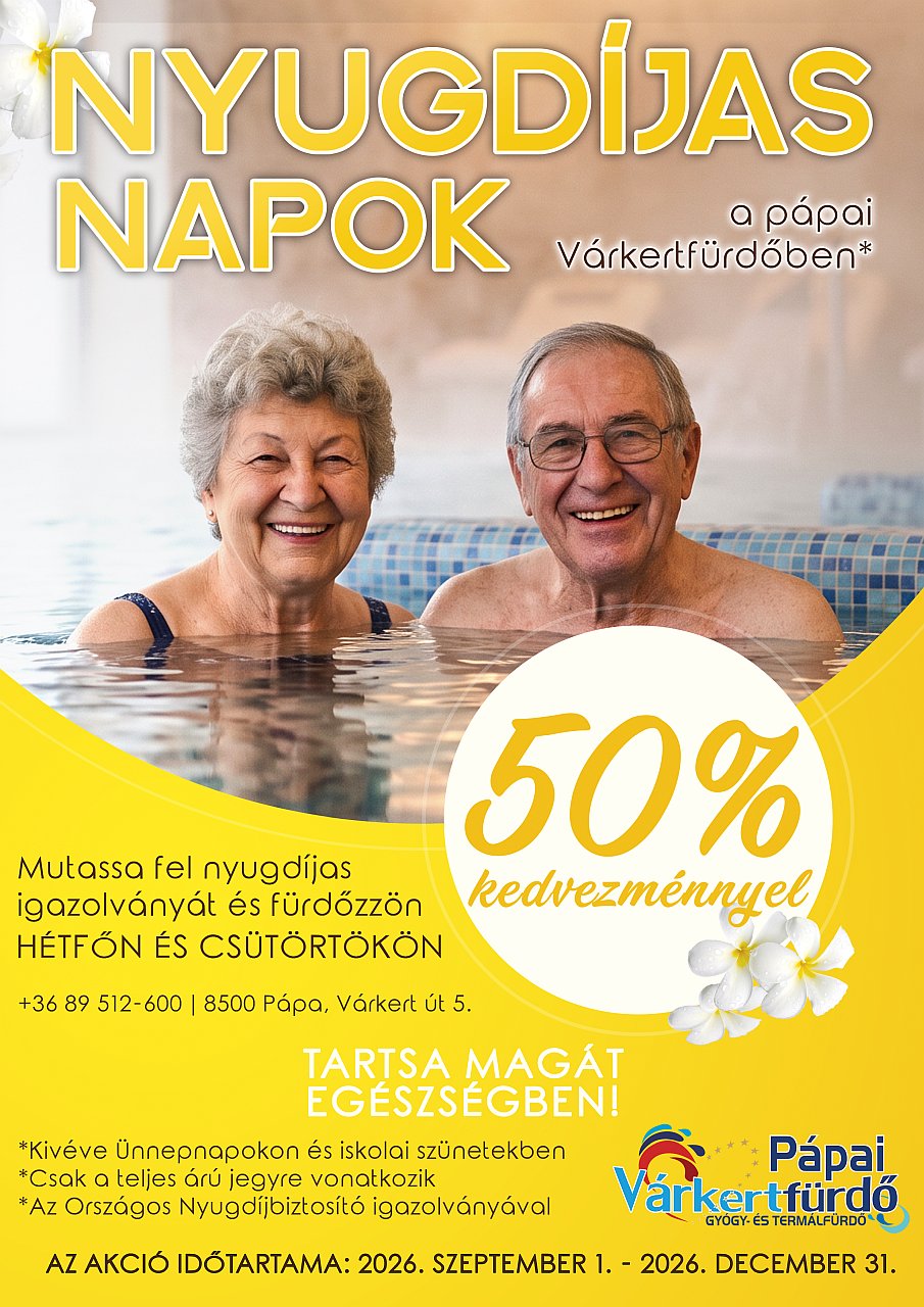 2026.09.01.-2026.12.31.-ig Nyugdíjas napok